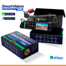 SmartVision PRO™ – Retrovisor Multimídia com [CÂMERA DE RÉ + FRONTAL]